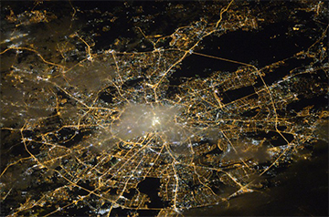 Москва со спутника
